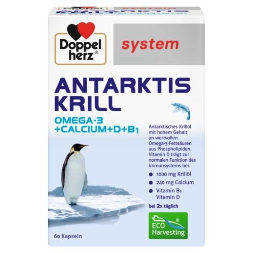 Abbildung der Produktverpackung Doppelherz system ANTARKTIS KRILL Frontansicht
